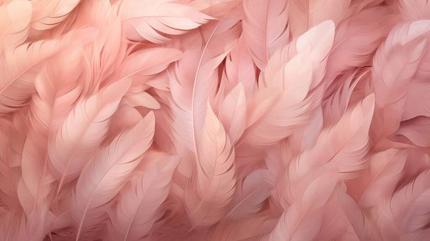 Penas rosa abstratas em quadro completo Macro CloseUp - Foto, Imagem