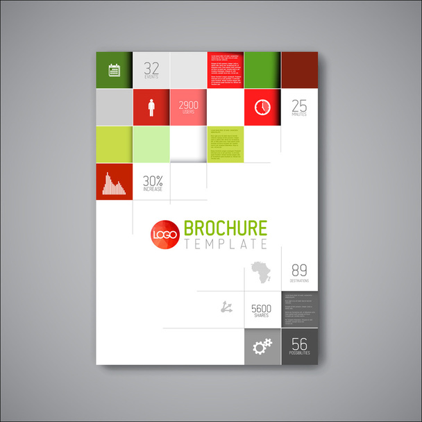 Modern abstract brochure design template - Vector, Image