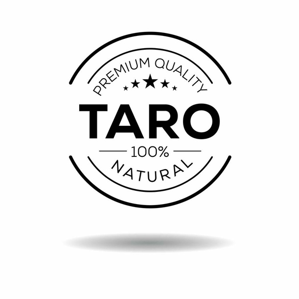 (Taro), Taro-Etikett, Vektorillustration.  - Vektor, Bild