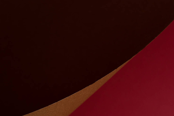 Brown and red curved abstract background - Photo, Image