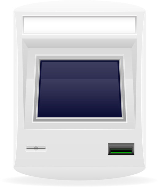 terminal for receiving cash payments vector illustration - Vetor, Imagem