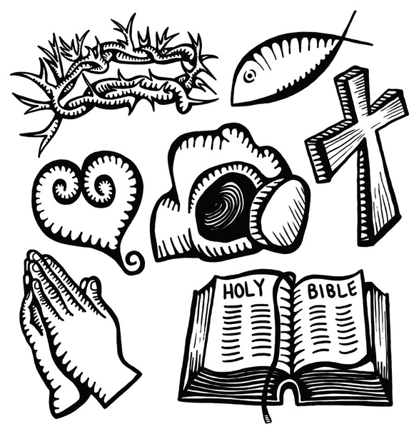 Christian and faith related objects. - Vector, Image