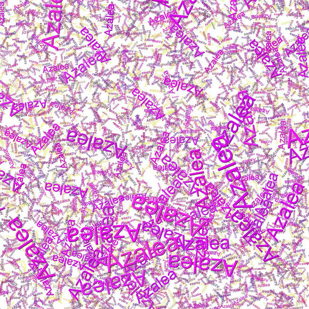 Конфітті слова Азалія червоний фіолетовий - Фото, зображення