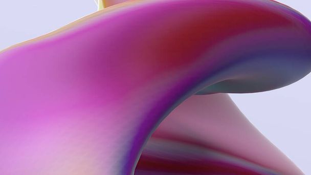 Abstraktní pozadí Bezierovy křivky barevné Elegantní moderní 3D vykreslující obraz představující moderní organické delicacyhigh Resolution 3D vykreslování obrazu - Fotografie, Obrázek