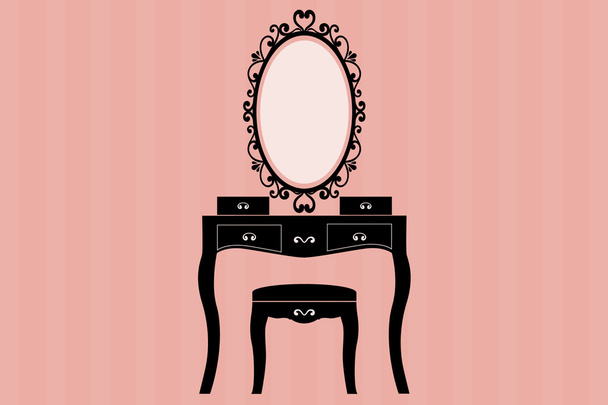 Dressing table - Vector, Image