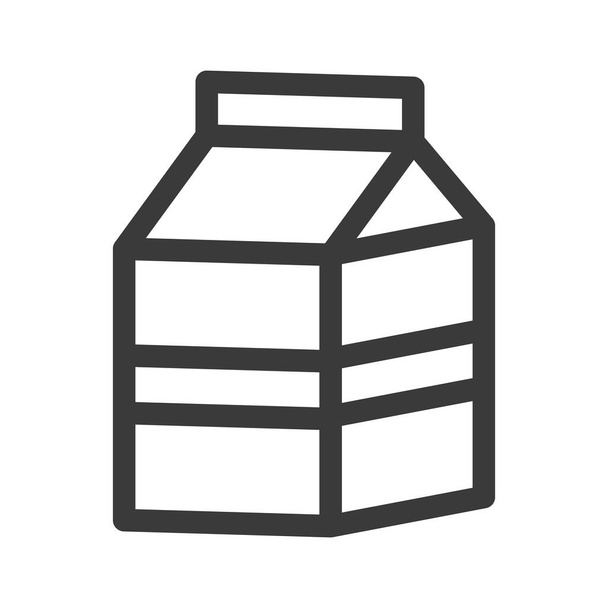 Food and drink illustration milk carton - Vector, Image