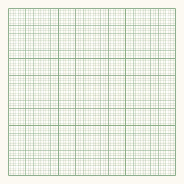 Zelená milimetrový papír na světlé pozadí - Vektor, obrázek