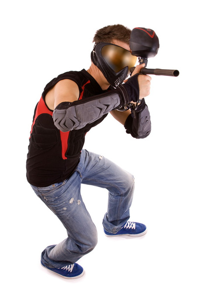 Paintball player - Foto, immagini