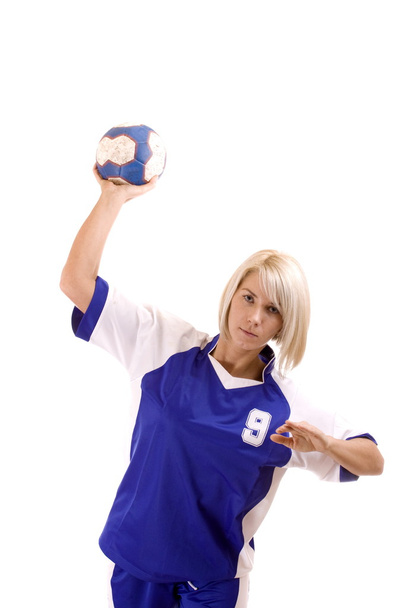 Female handball player - Foto, Imagem