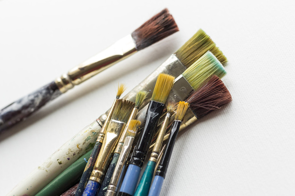 Old Artist Paintbrushes - Photo, Image