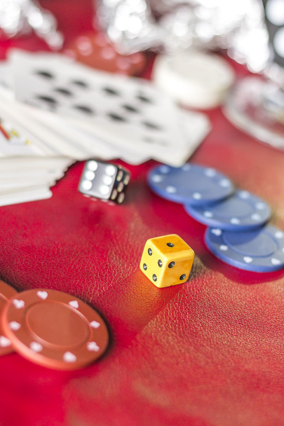 Hazardní hry pozadí kostky - Fotografie, Obrázek