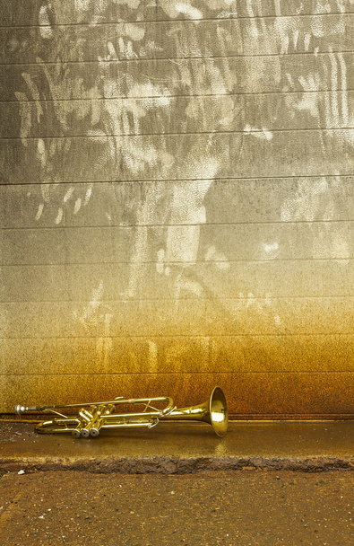 eski trompet - Fotoğraf, Görsel