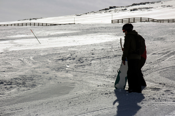 egy snowboardos - Fotó, kép