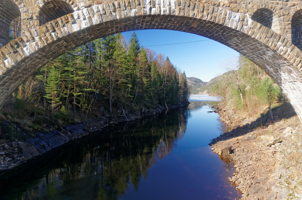 Noorse stenen brug - Foto, afbeelding