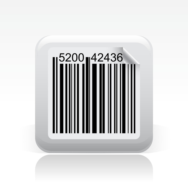  illustration of barcode single icon - Photo, Image