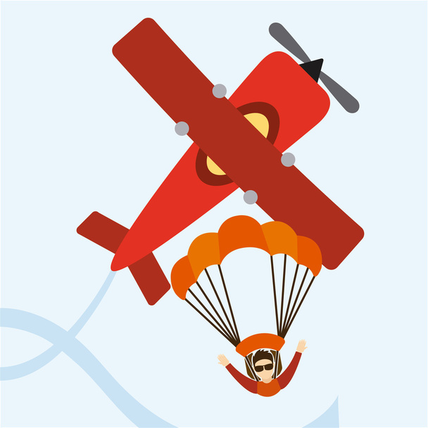 Mouche parachute
  - Vecteur, image