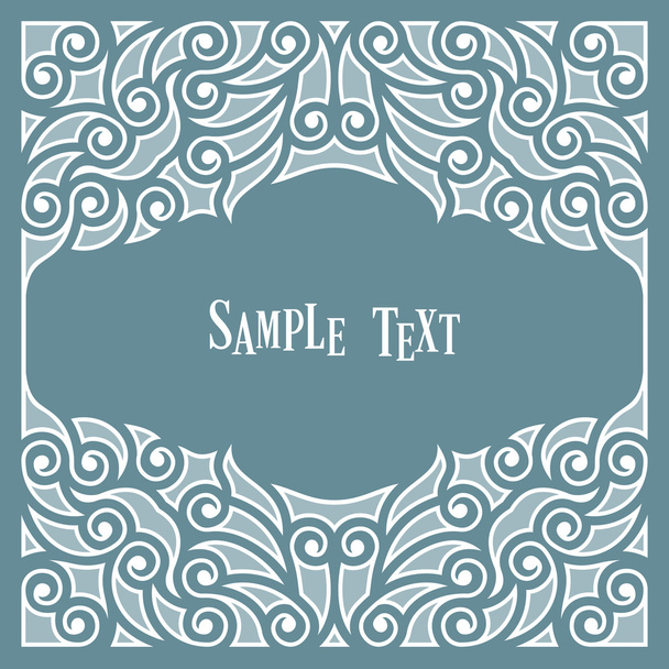Decorative frame for text - Vetor, Imagem
