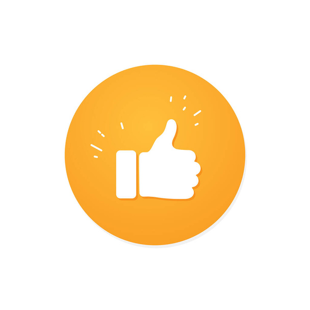 Thumb up sign icon illustration - Vector, Image