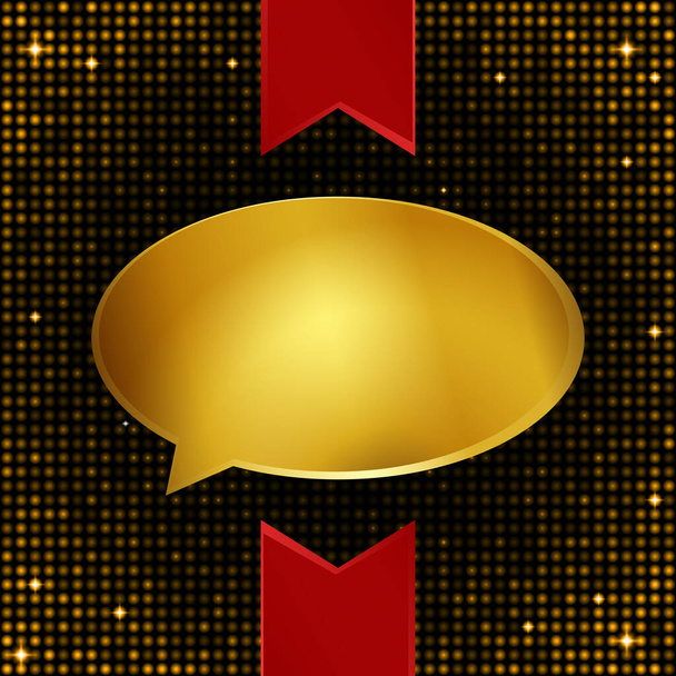 Goldener Hintergrund für Verkaufskonzept - Vektor, Bild