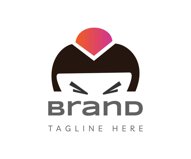 Sumo wrestler logo icon design template elements. Usable for Branding and Business Logos. - Vector, Image
