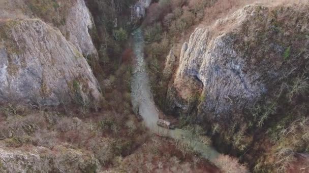 "Cheile Vrghiului "-Vargis Gorge- Persani hegységben, Románia, Légitekintés - Felvétel, videó