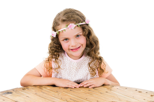 portrait of cute little preschooler girl - Zdjęcie, obraz