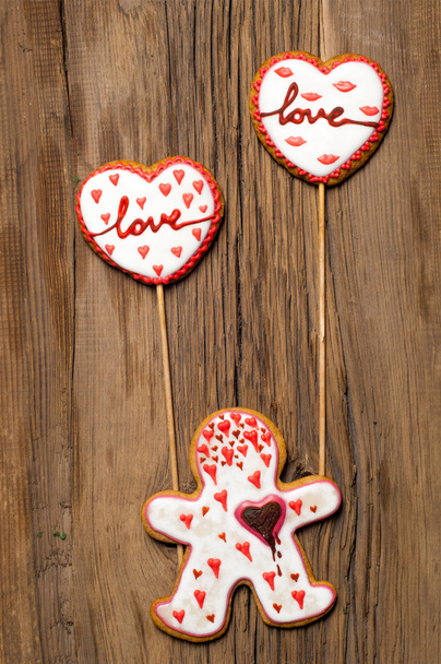 Cookies Valentine's Day. Photography Studio - Foto, imagen