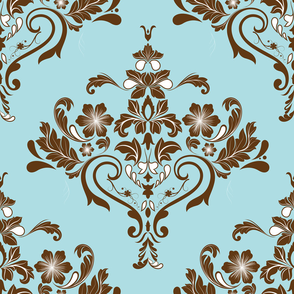 Awesome Artistic Damask Floral Elements - Vector, Image