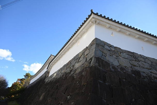  Kasteel Kofu (stad Kofu, prefectuur Yamanashi), een van de 100 beroemde kastelen van Japan, werd gebouwd aan het einde van de 16e eeuw, en het kasteel ruïnes zijn nu open voor het publiek als Maizuru Castle Park. - Foto, afbeelding