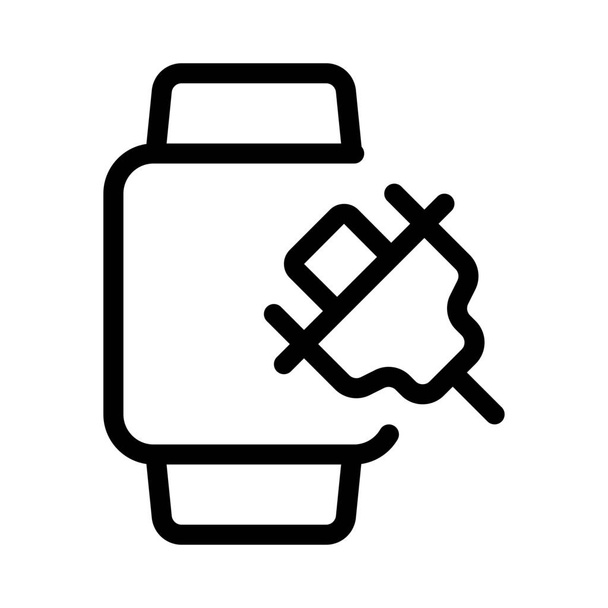 Smartwatch met VGA poort voor weergave uitgang. - Vector, afbeelding