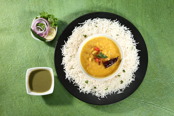 Arhar Dal with Rice, Indian Dish - Photo, Image