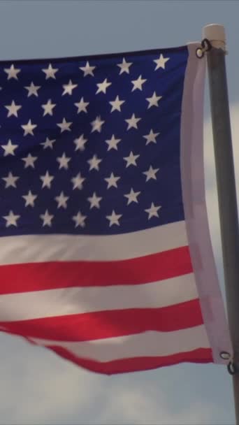 drapeau américain dans un vent - Séquence, vidéo