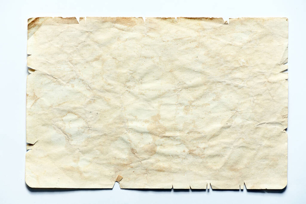 Old torn paper on a white background. - Photo, Image