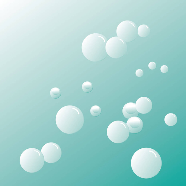 water bubbles abstrack background illustration  - Vector, Image