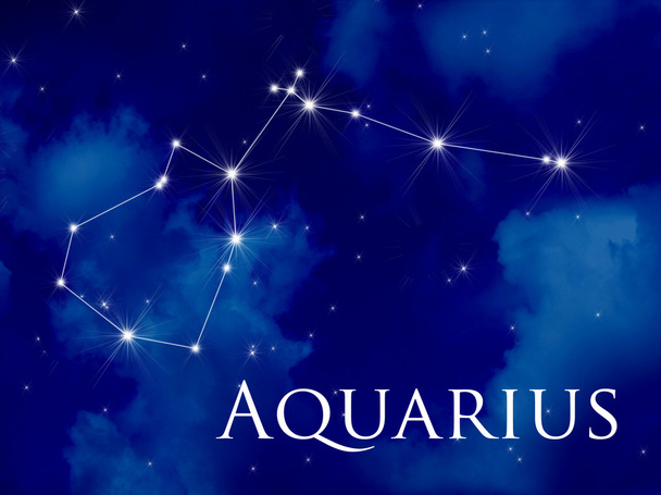 csillagkép aquarius - Fotó, kép