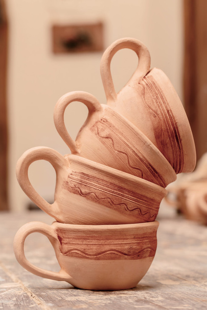 Range of clay pottery - Foto, immagini