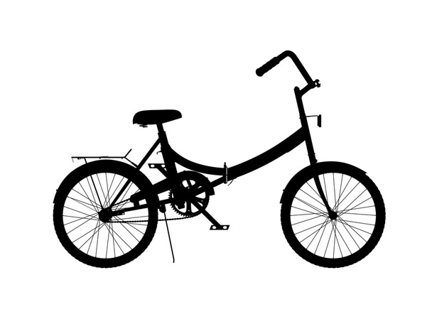 σιλουέτα του ποδηλάτου - Φωτογραφία, εικόνα