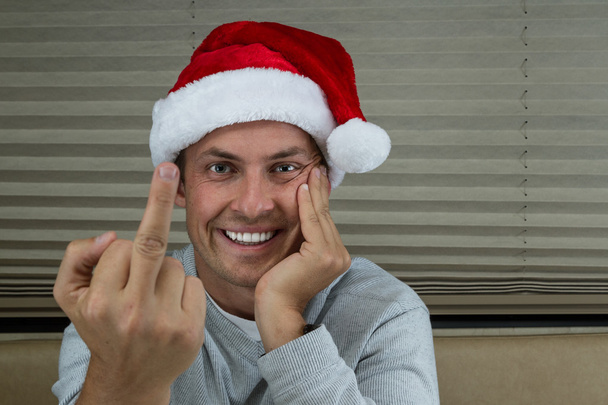 Papai Noel irritado
  - Foto, Imagem