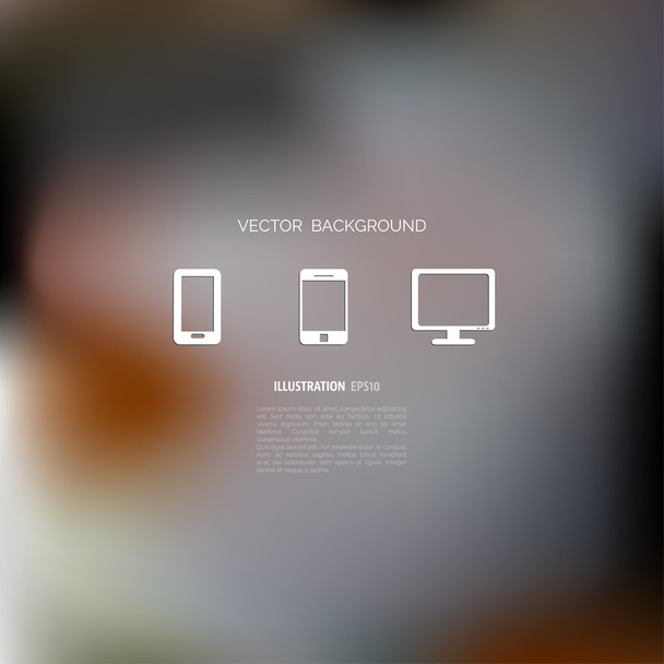 Intreepupil abstracte textuur achtergrond met web pictogrammen - Vector, afbeelding