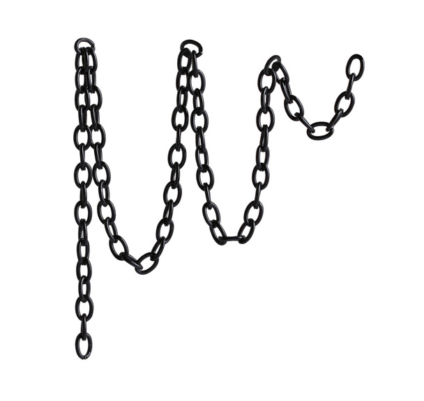 czarny metalowy łańcuch - Zdjęcie, obraz