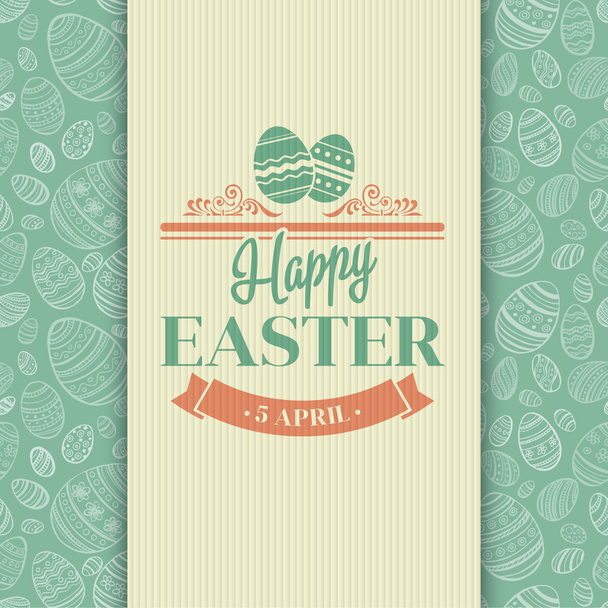 Easter greeting card. - Vector, Image