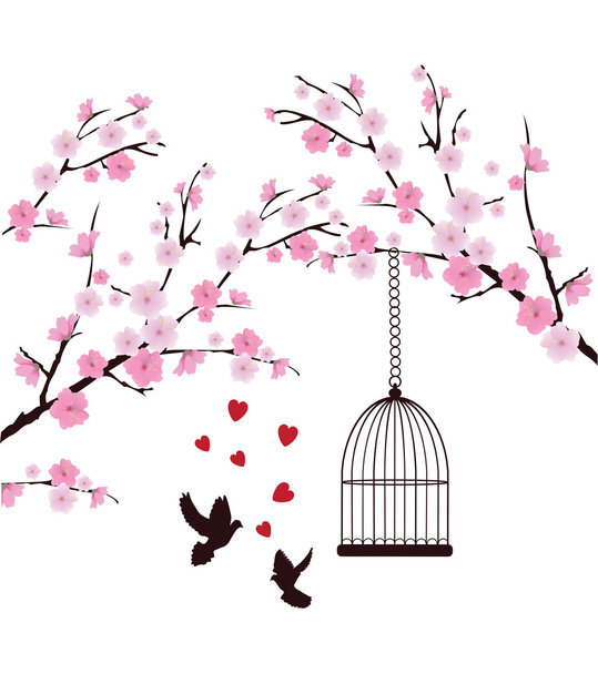 桜 - ベクター画像