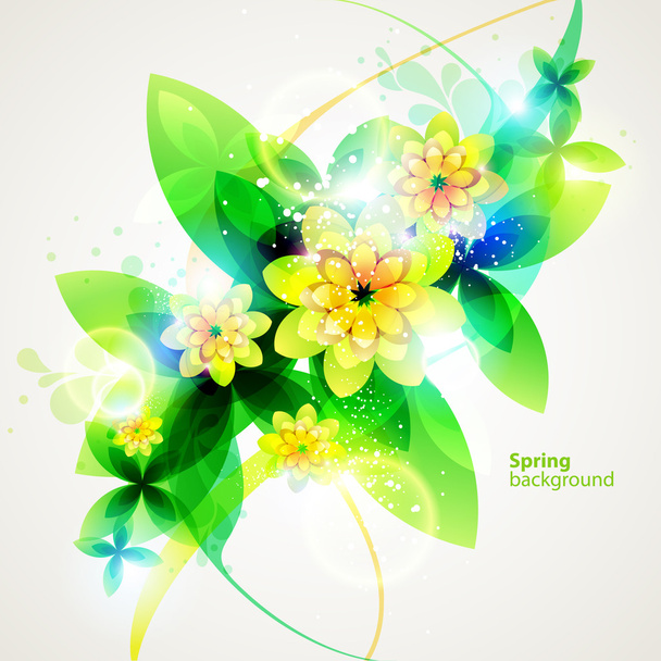 Floral abstract background. - Vector, imagen
