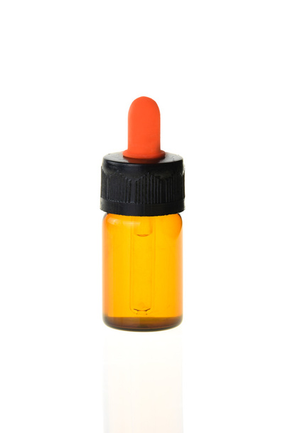 medicine bottle with dropper isolated on a white background. - Valokuva, kuva