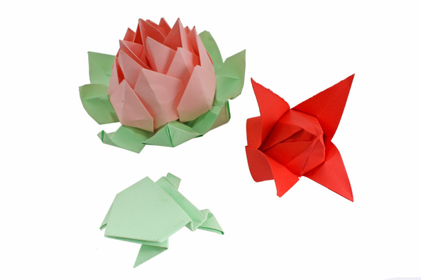 verschiedene Origami-Figuren - Foto, Bild