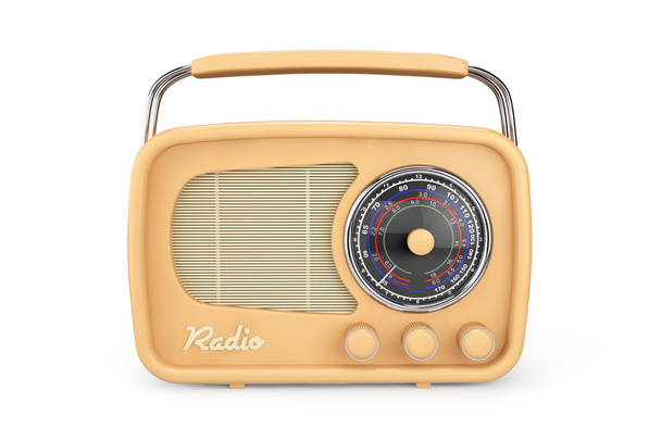 Винтажное радио крупным планом
 - Фото, изображение