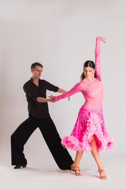 Ballroom dancers in dancing poses - Фото, изображение