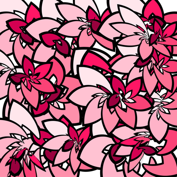 vector abstract roze verloop achtergrond in plat ontwerp - Vector, afbeelding