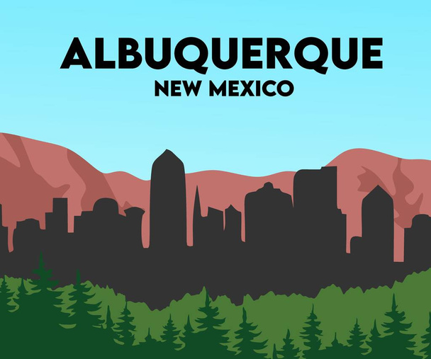 Albuquerque New Mexico Vereinigte Staaten - Vektor, Bild