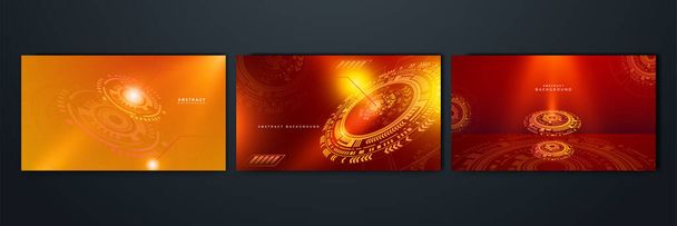 Modern red orange abstract high-speed movement. Colorful dynamic motion on blue background. Movement sport pattern for banner or poster design background concept. - Vector, Image